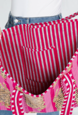 J.HOFFMAN'S Pink Tiger Quilted Tote