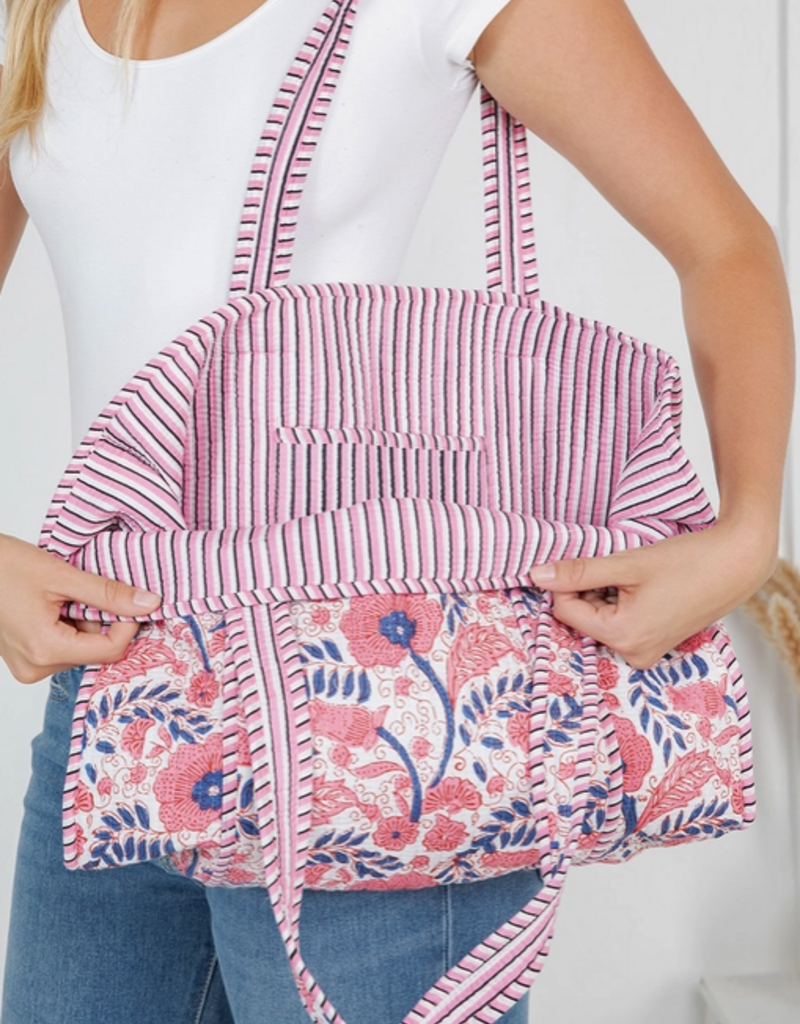 J.HOFFMAN'S Tulip Quilted Tote