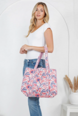 J.HOFFMAN'S Tulip Quilted Tote