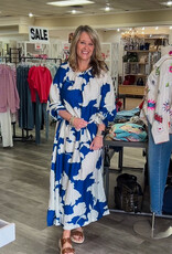 J.HOFFMAN'S Clusters Dress One Size- Blue