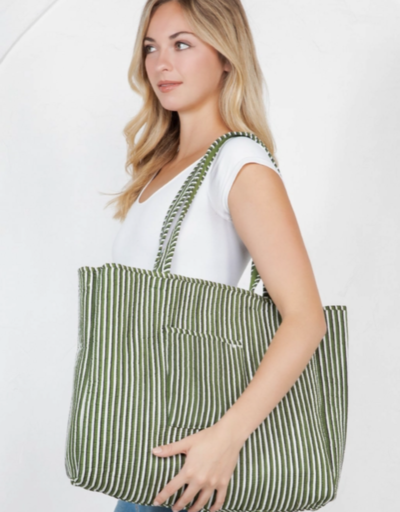 J.HOFFMAN'S Safari Quilted Tote