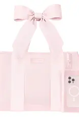 J.HOFFMAN'S Casemate Jelly Tote Bag- Matte Ballet Pink Bow