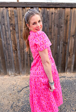 J.HOFFMAN'S Ivy Rosette Dress- Charm Pink