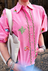 J.HOFFMAN'S Edie Top- Pink