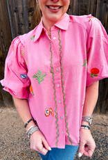 J.HOFFMAN'S Edie Top- Pink