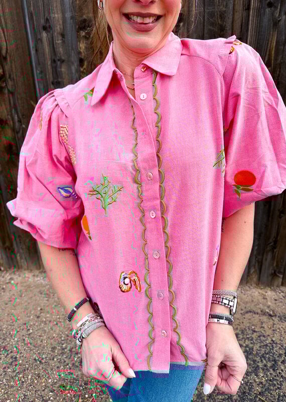 J.HOFFMAN'S Edie Top- Pink