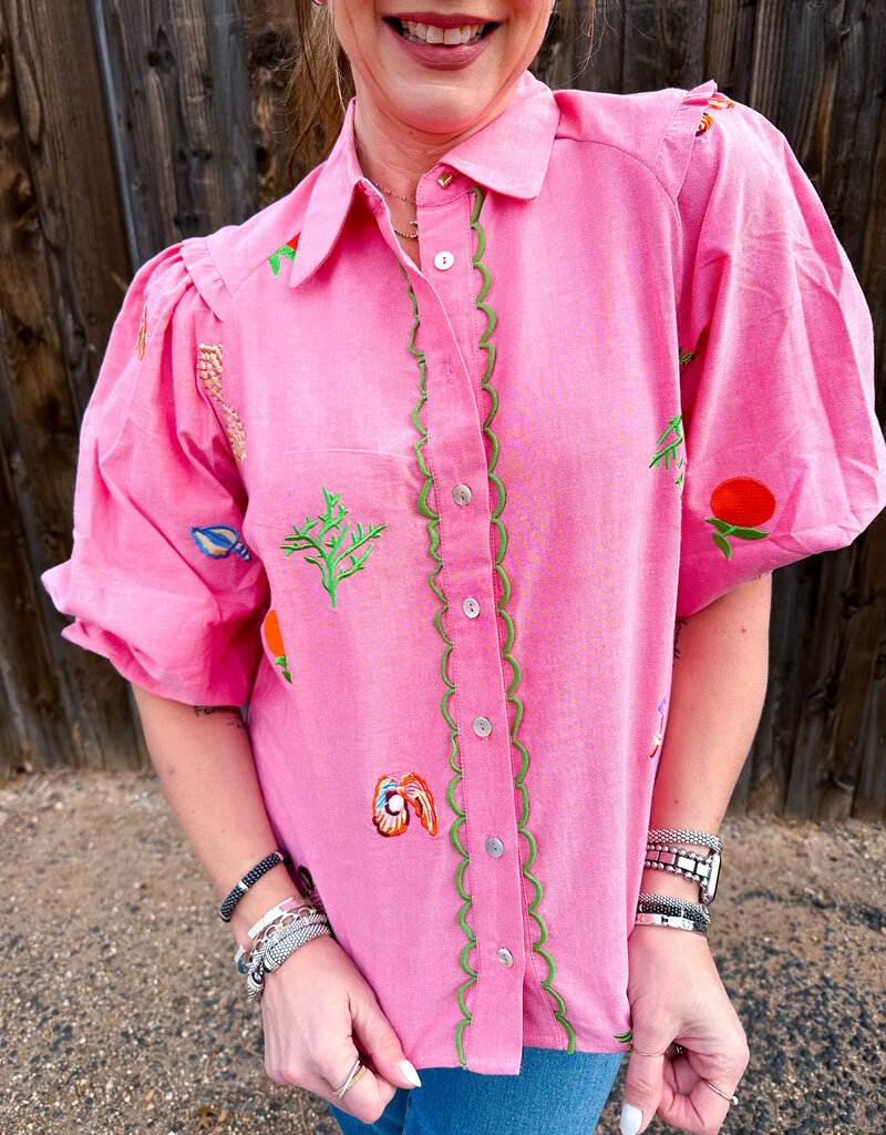 J.HOFFMAN'S Edie Top- Pink