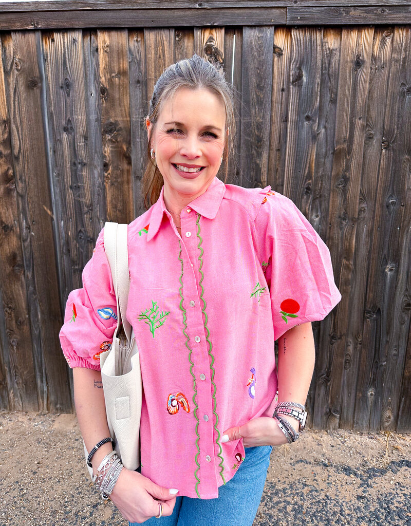 J.HOFFMAN'S Edie Top- Pink