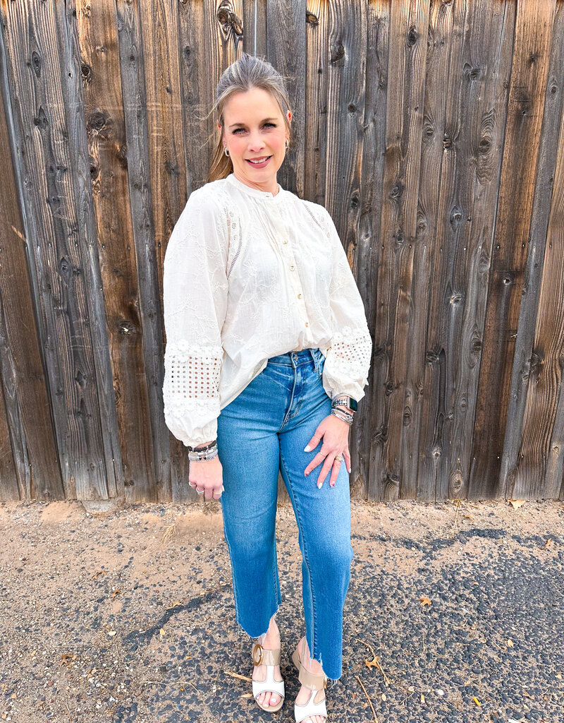 J.HOFFMAN'S Martha Top- Ivory