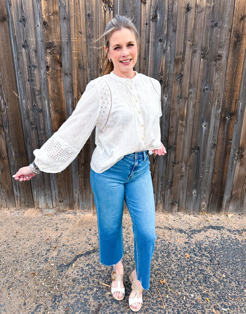 J.HOFFMAN'S Martha Top- Ivory