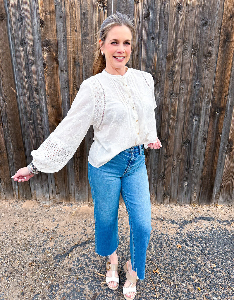 J.HOFFMAN'S Martha Top- Ivory