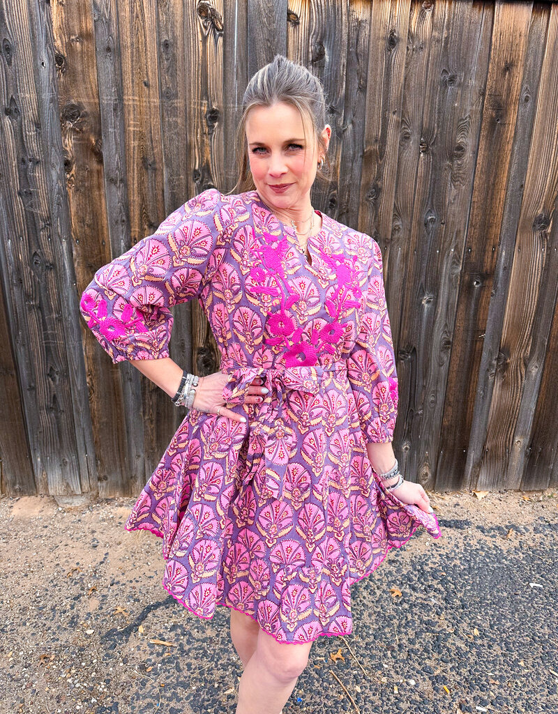 J.HOFFMAN'S Mayra Dress- Plum