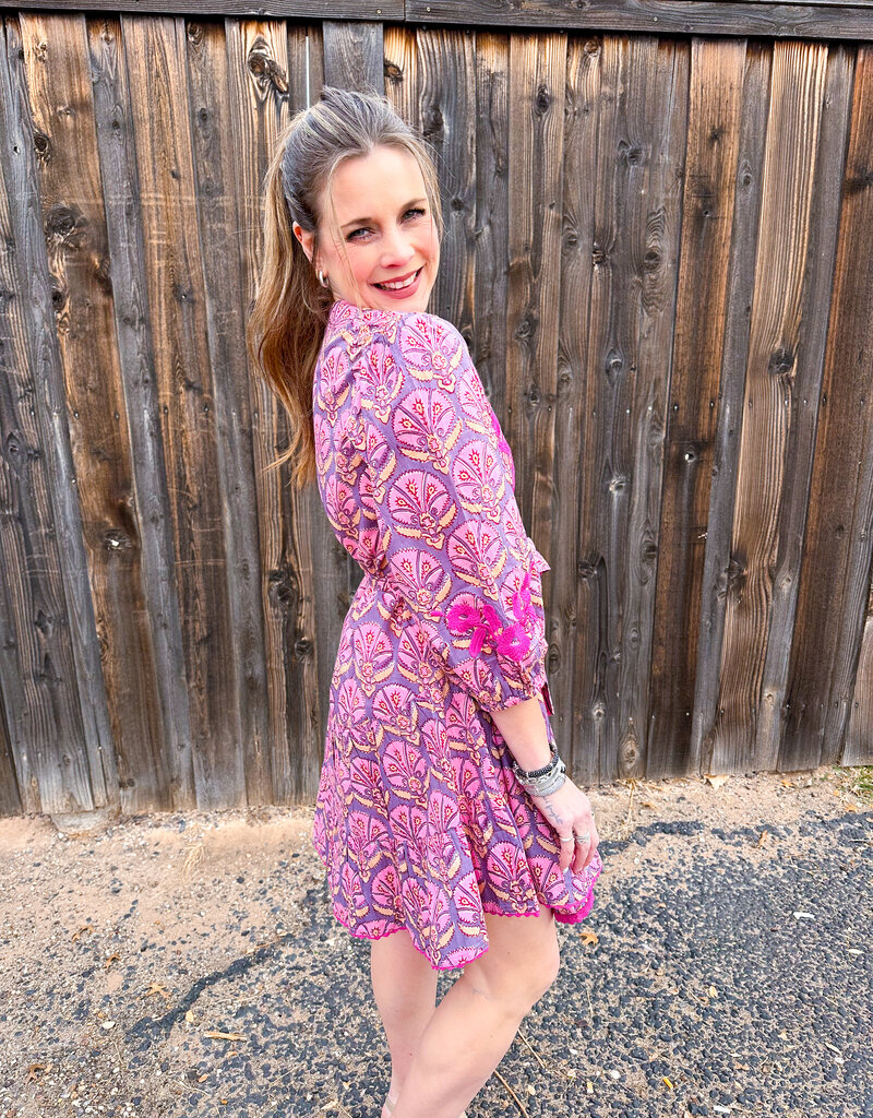 J.HOFFMAN'S Mayra Dress- Plum