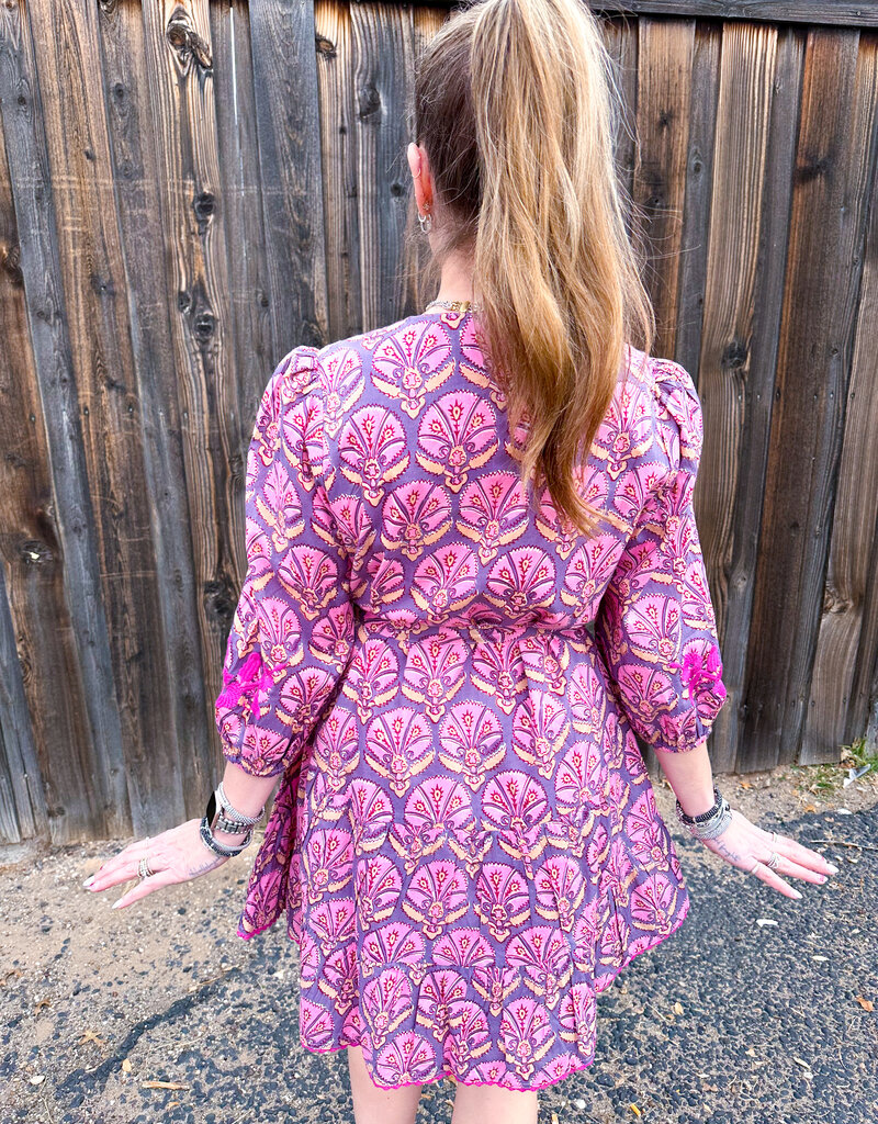 J.HOFFMAN'S Mayra Dress- Plum