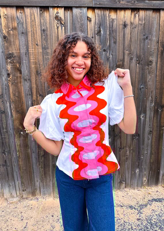 J.HOFFMAN'S Britt Top- Rosa