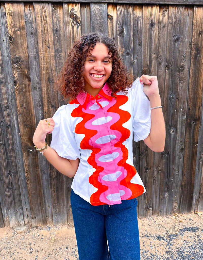 J.HOFFMAN'S Britt Top- Rosa