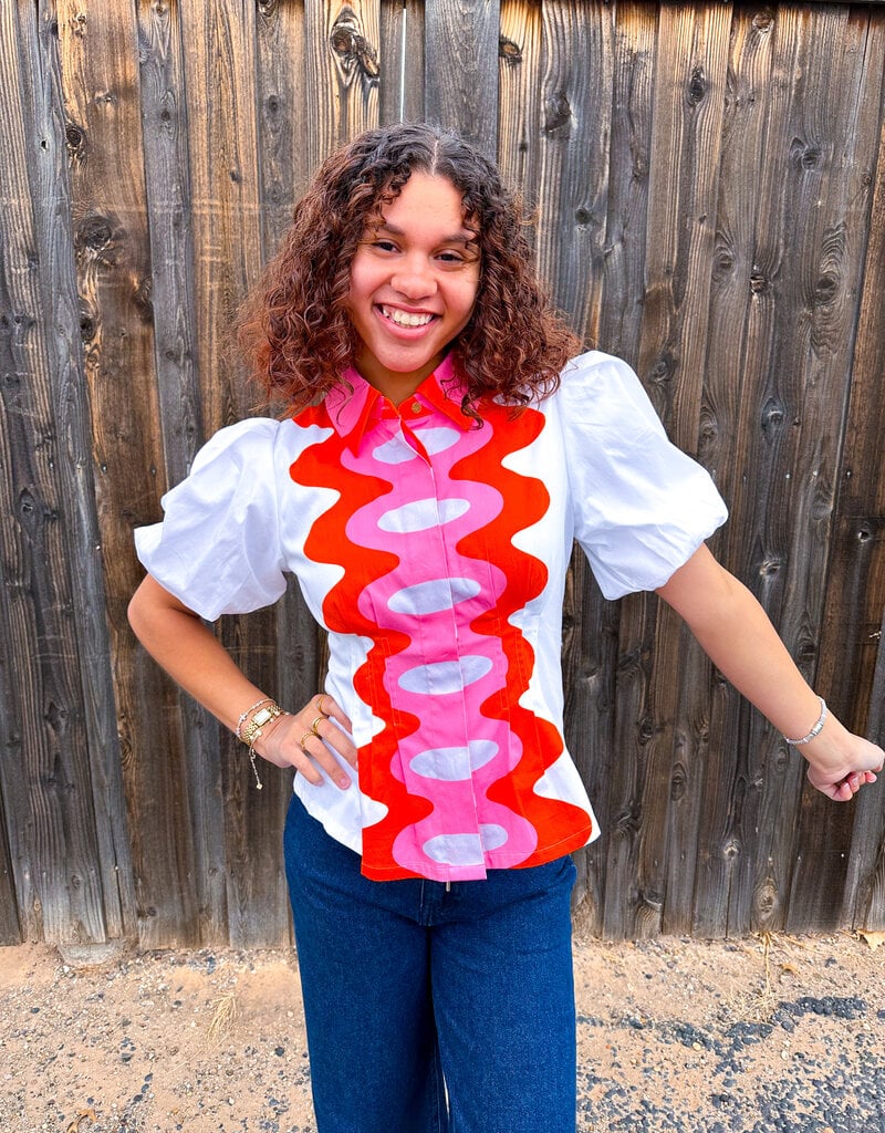 J.HOFFMAN'S Britt Top- Rosa