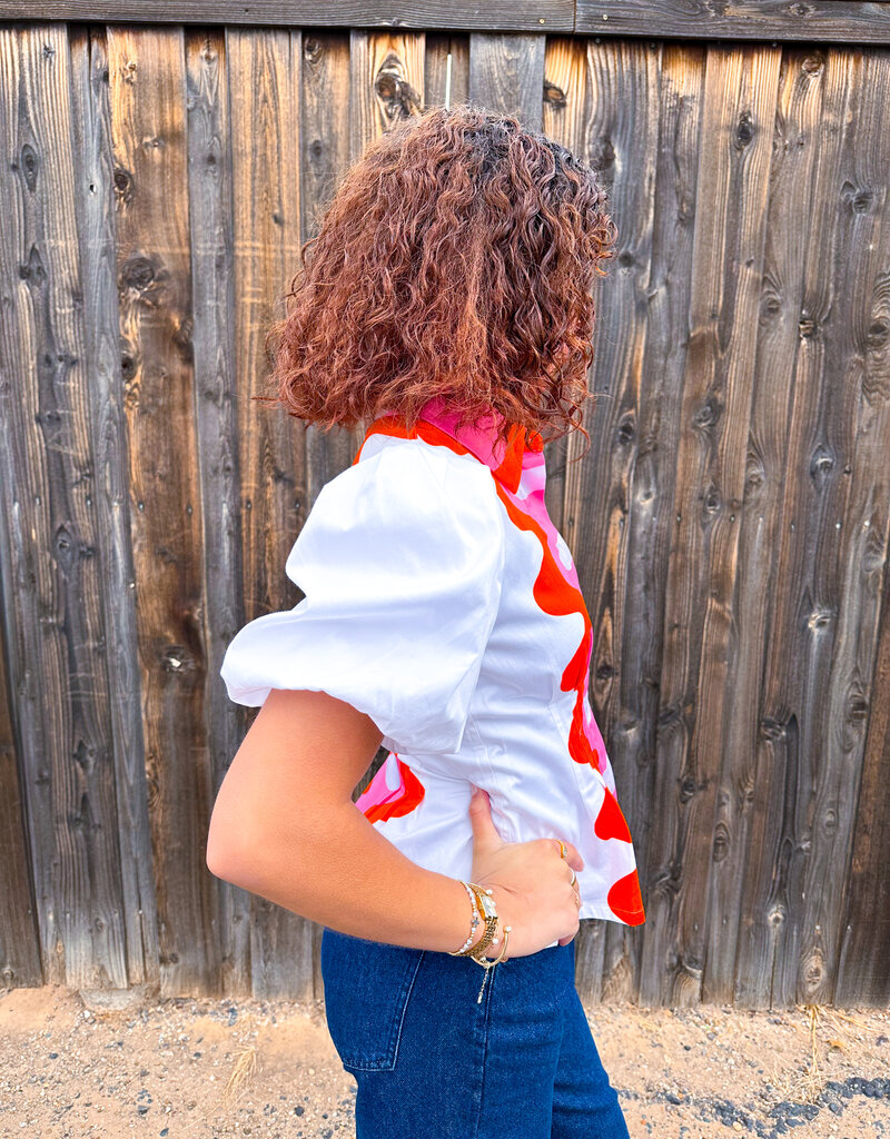 J.HOFFMAN'S Britt Top- Rosa