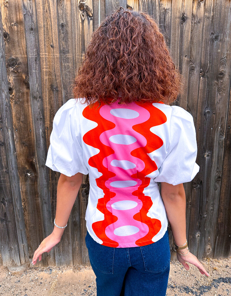 J.HOFFMAN'S Britt Top- Rosa