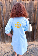 J.HOFFMAN'S Blocked Daze Dress- Blue