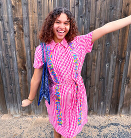 J.HOFFMAN'S Dominga Dress- Pink Check