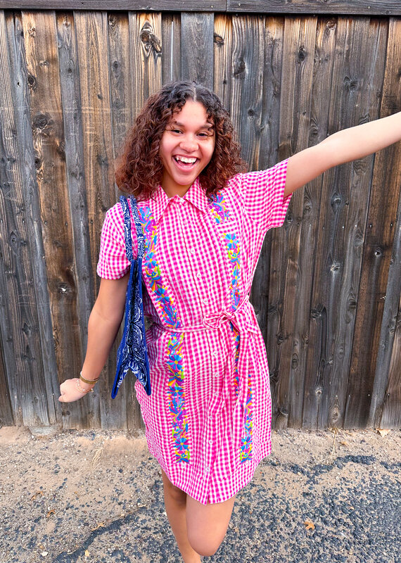 J.HOFFMAN'S Dominga Dress- Pink Check