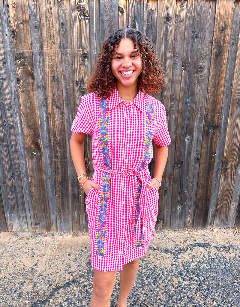 J.HOFFMAN'S Dominga Dress- Pink Check