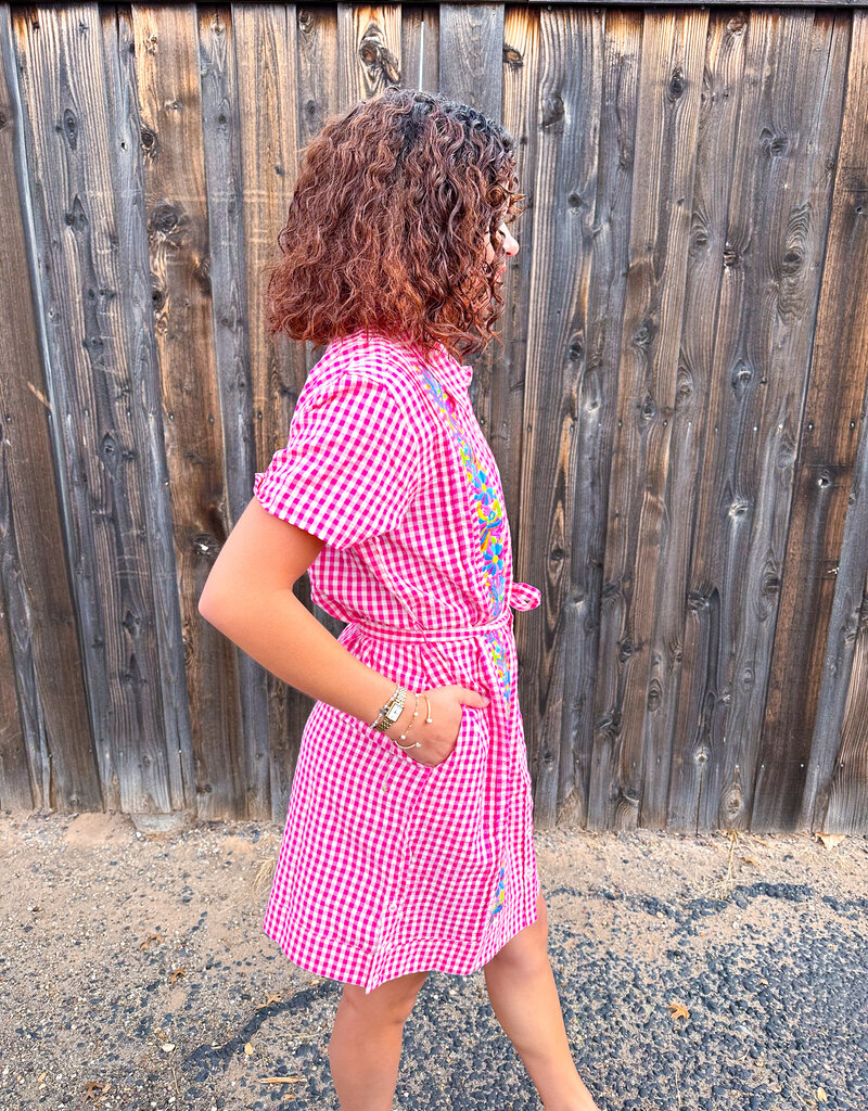 J.HOFFMAN'S Dominga Dress- Pink Check
