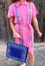 J.HOFFMAN'S Dominga Dress- Pink Check