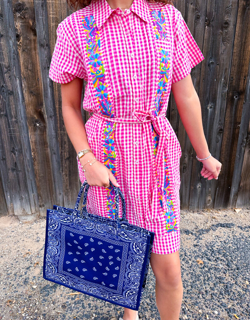 J.HOFFMAN'S Dominga Dress- Pink Check