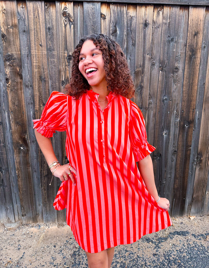 J.HOFFMAN'S Pleaser Dress- Coral