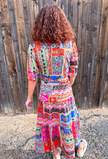 J.HOFFMAN'S Ellie Dress- Hot Coral