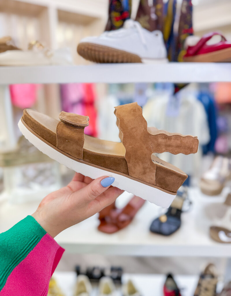 J.HOFFMAN'S Ulani Sandal- Cuoio Suede