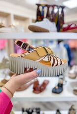 J.HOFFMAN'S Plia Juno Platform Sandal - Zebra Mix