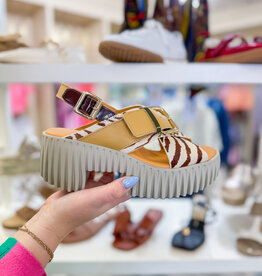 J.HOFFMAN'S Plia Juno Platform Sandal - Zebra Mix