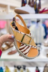 J.HOFFMAN'S Plia Juno Platform Sandal - Zebra Mix