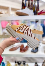 J.HOFFMAN'S Plia Juno Platform Sandal - Zebra Mix