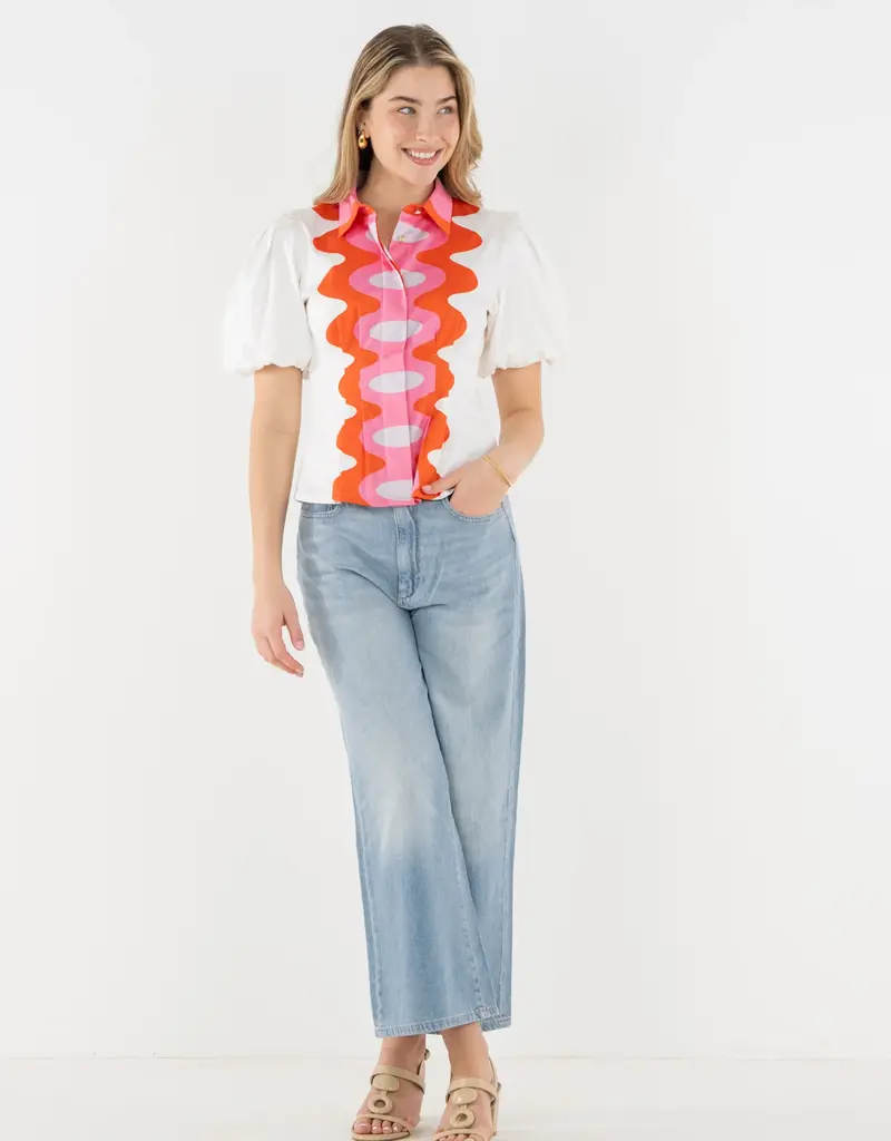 J.HOFFMAN'S Britt Top- Rosa