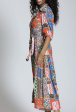 J.HOFFMAN'S Ellie Dress- Hot Coral