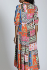 J.HOFFMAN'S Ellie Dress- Hot Coral