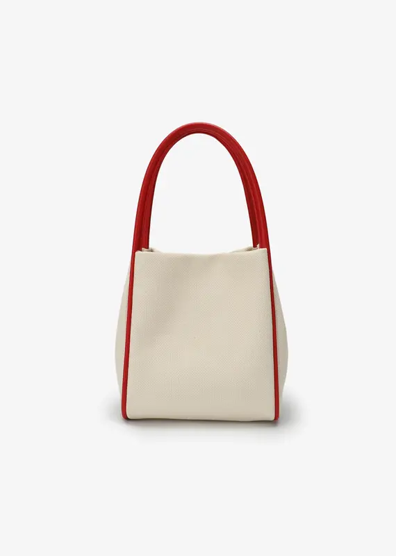 J.HOFFMAN'S Hollace Mini Tote Canvas Contrast Red