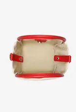 J.HOFFMAN'S Hollace Mini Tote Canvas Contrast Red