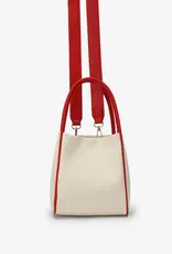 J.HOFFMAN'S Hollace Mini Tote Canvas Contrast Red