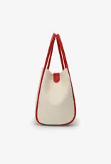 J.HOFFMAN'S Hollace Mini Tote Canvas Contrast Red