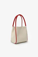 J.HOFFMAN'S Hollace Mini Tote Canvas Contrast Red