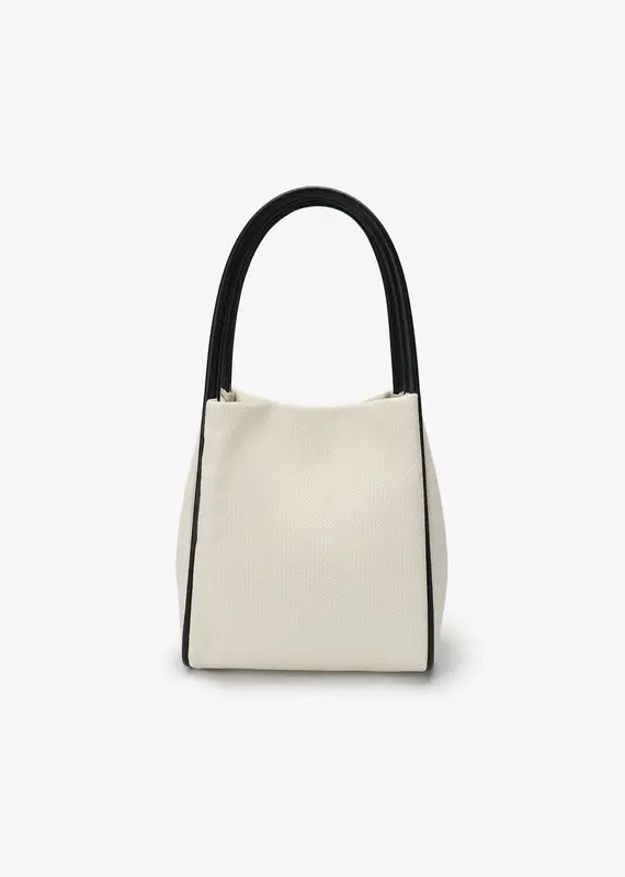 J.HOFFMAN'S Hollace Mini Tote Canvas Contrast Black