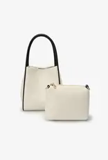 J.HOFFMAN'S Hollace Mini Tote Canvas Contrast Black