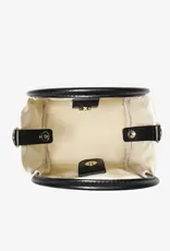 J.HOFFMAN'S Hollace Mini Tote Canvas Contrast Black