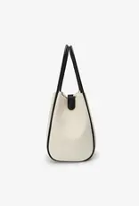 J.HOFFMAN'S Hollace Mini Tote Canvas Contrast Black