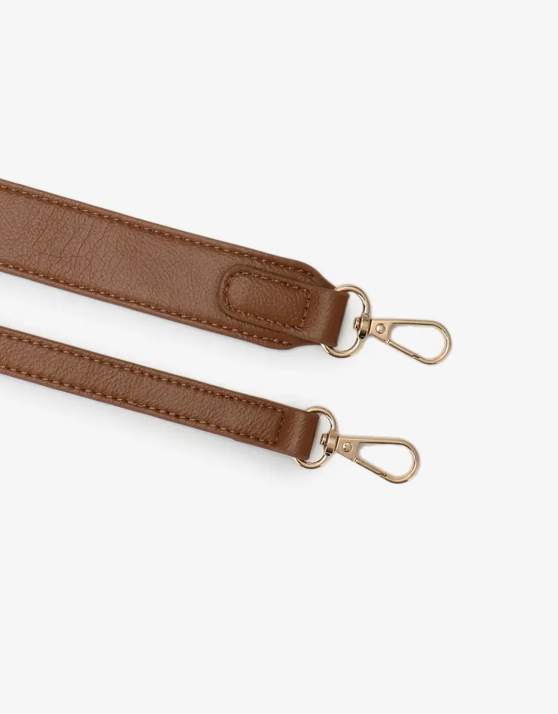 J.HOFFMAN'S Hollace Mini Tote Canvas Contrast Brown